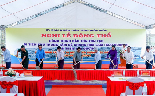 Thủ tướng dự lễ khởi công dự án bảo tồn, tôn tạo Khu đề kháng Him Lam