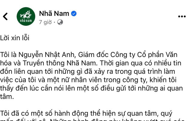 Giám đốc nhà sách Nhã Nam xin lỗi sau khi có thông tin 