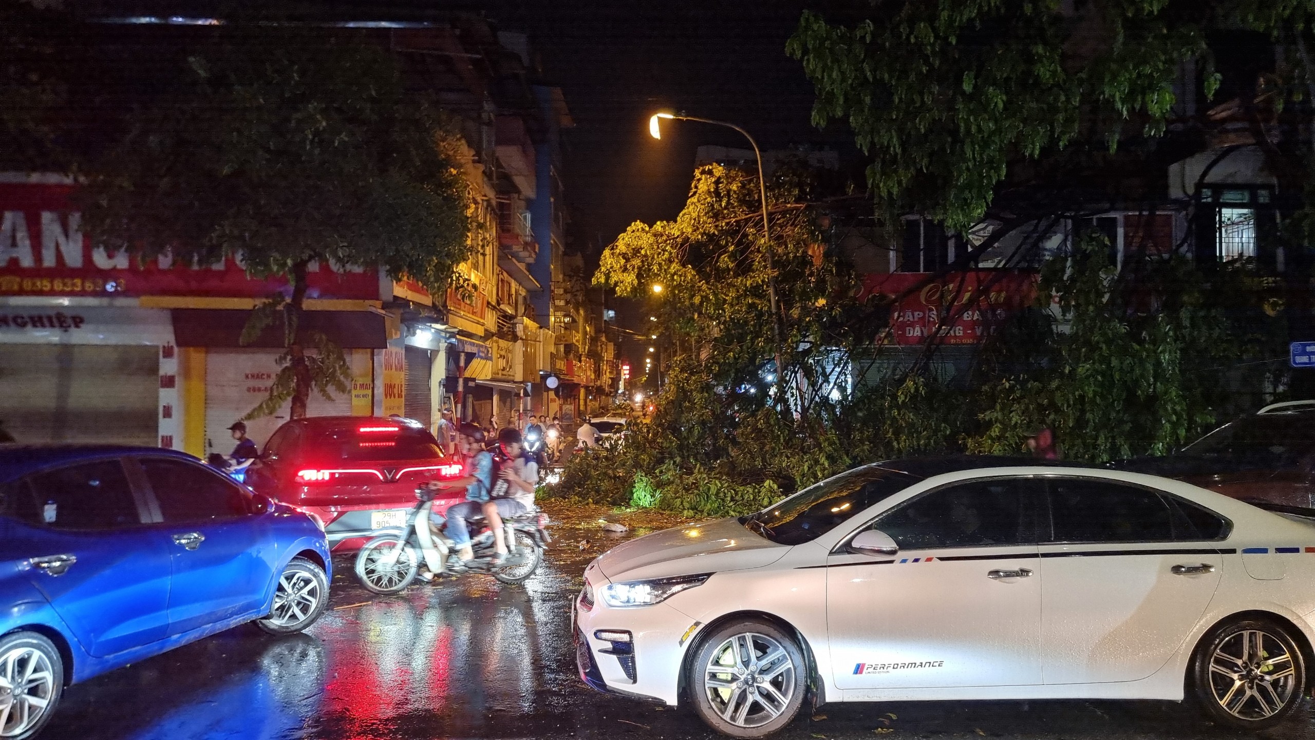 Loạt cây xanh ở Hà Nội ngã đổ sau trận mưa lớn- Ảnh 5.
