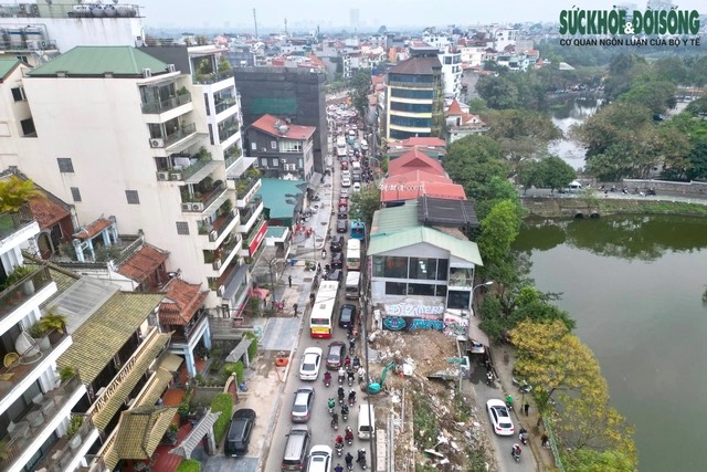 Cận cảnh khu vực khiến đoạn đường 1km chậm tiến độ 3 năm ở Hà Nội- Ảnh 8.