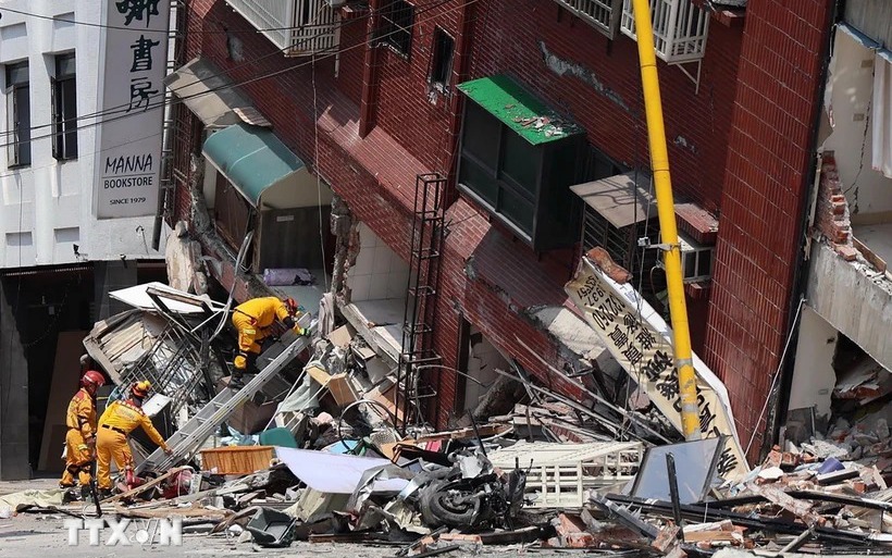 Động đất ở Đài Loan: Tiếp tục tìm kiếm 18 người mất tích