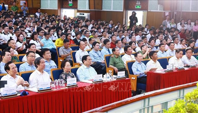 Thủ tướng Phạm Minh Chính dự Ngày hội Khởi nghiệp Quốc gia của học sinh, sinh viên lần thứ VI- Ảnh 1.