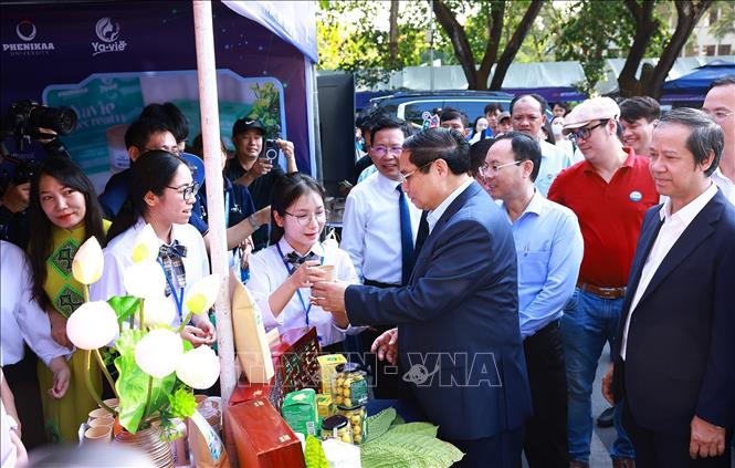 Thủ tướng Phạm Minh Chính dự Ngày hội Khởi nghiệp Quốc gia của học sinh, sinh viên lần thứ VI- Ảnh 2.