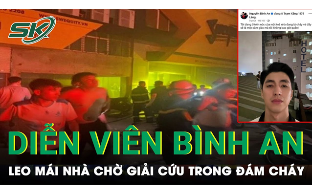 Cảnh sát phá cửa, giải cứu diễn viên Bình An và 50 người mắc kẹt trong đám cháy phòng gym ở Hà Nội