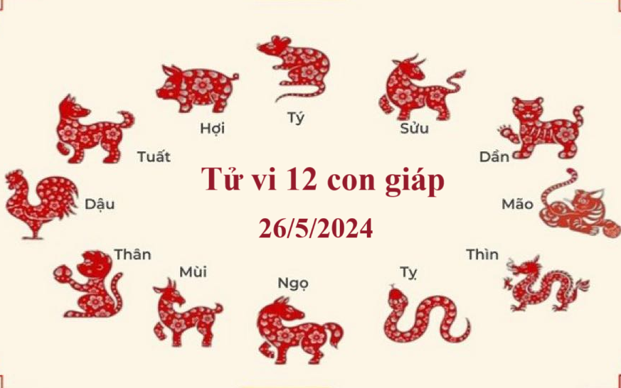 Tử vi 12 con giáp hôm nay 26/5: Mão tài lộc rực rỡ, Tuất may mắn