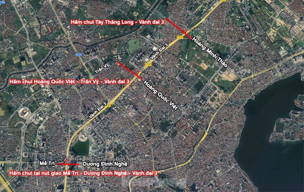 Ba hầm chui dọc vành đai 3 sẽ được xây dựng giúp giải 'bài toán' ùn tắc giao thông ở Hà Nội- Ảnh 1.