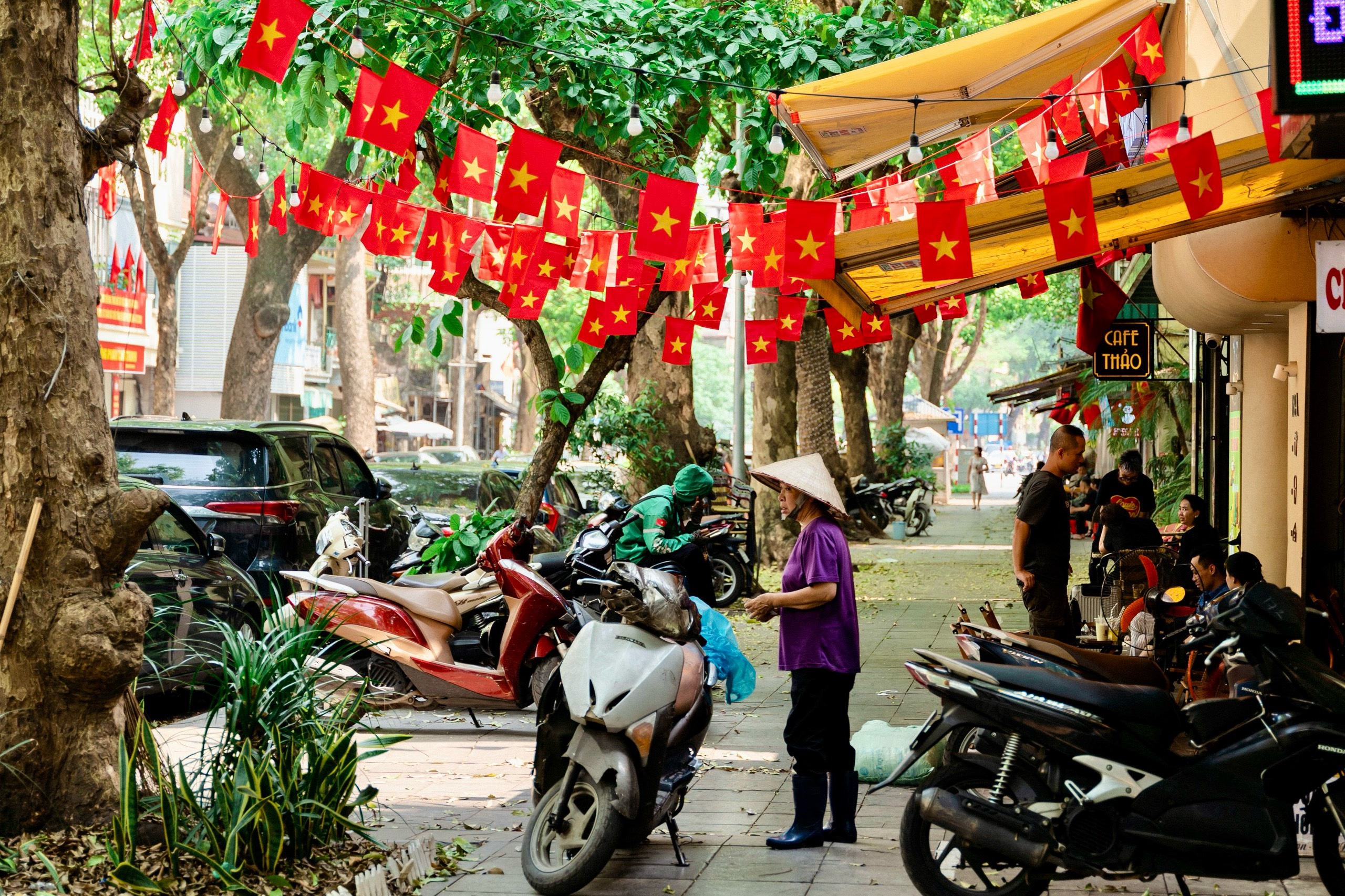 Hà Nội rực rỡ cờ hoa kỷ niệm 70 năm Chiến thắng Điện Biên Phủ- Ảnh 3.