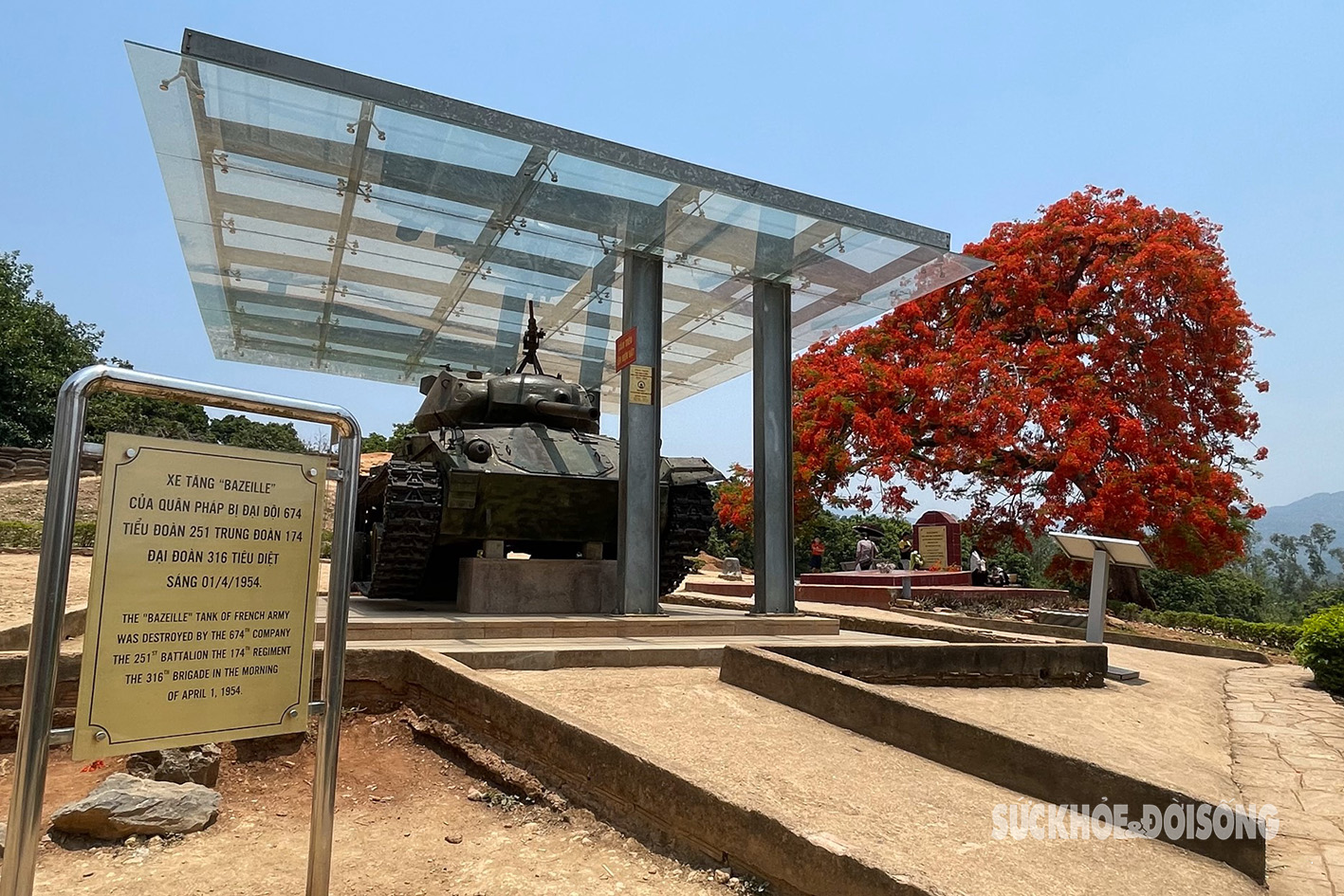 Xác xe tăng của thực dân Pháp bị quân ta tiêu diệt 70 năm trước tại chiến trường Điện Biên- Ảnh 1.