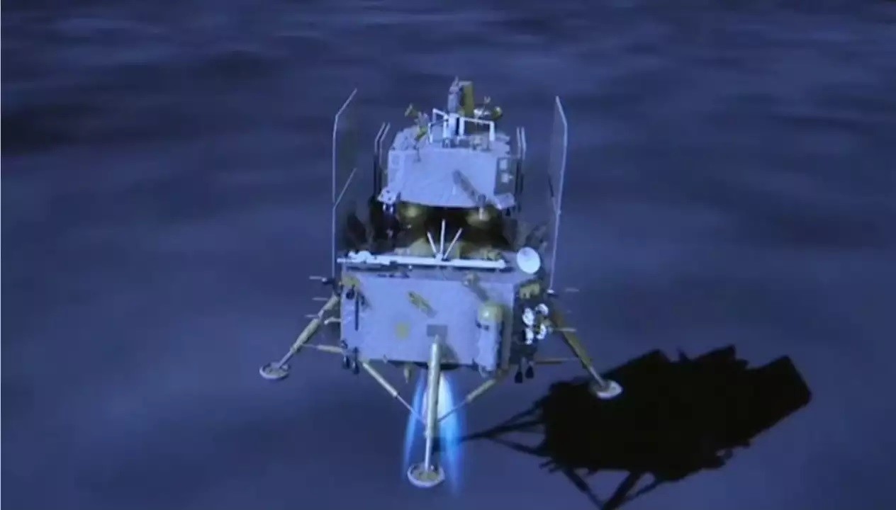 Tàu Thường Nga-6 hạ cánh xuống phần tối Mặt Trăng- Ảnh 1.