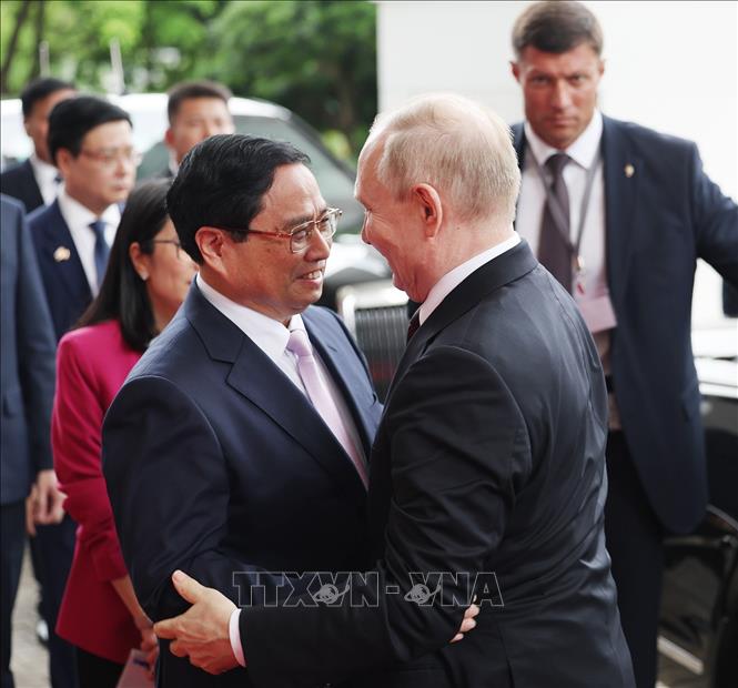 Thủ tướng Phạm Minh Chính hội kiến Tổng thống Liên bang Nga Vladimir Putin- Ảnh 1.