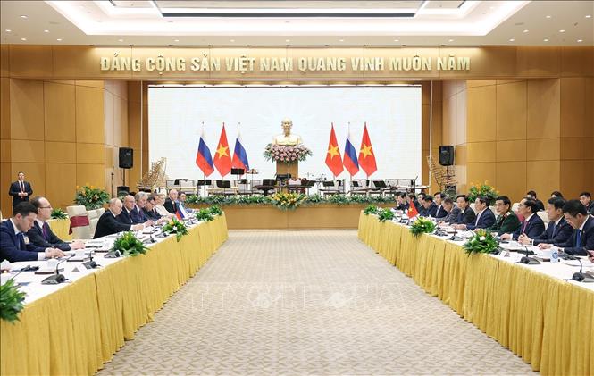 Thủ tướng Phạm Minh Chính hội kiến Tổng thống Liên bang Nga Vladimir Putin- Ảnh 5.