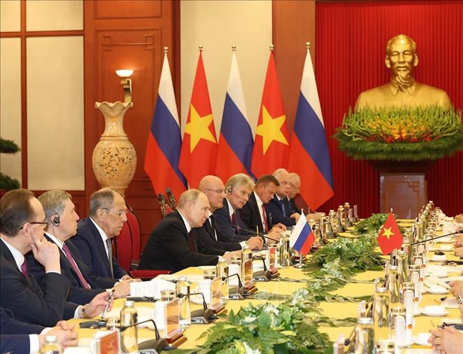 Tổng Bí thư Nguyễn Phú Trọng hội đàm với Tổng thống Liên bang Nga Vladimir Putin- Ảnh 7.