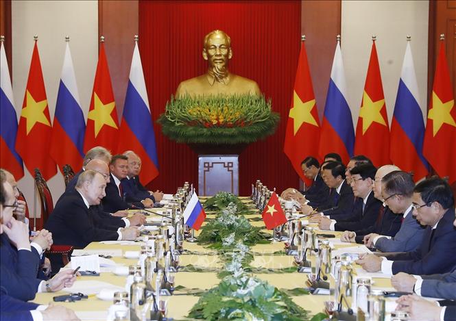 Tổng Bí thư Nguyễn Phú Trọng hội đàm với Tổng thống Liên bang Nga Vladimir Putin- Ảnh 6.