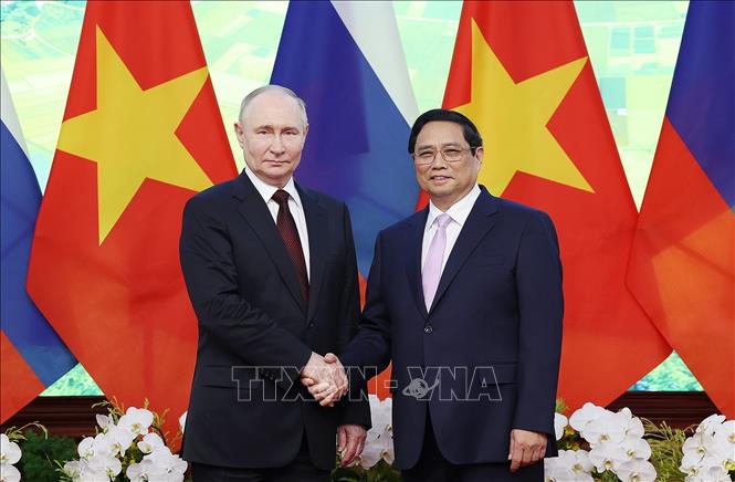 Thủ tướng Phạm Minh Chính hội kiến Tổng thống Liên bang Nga Vladimir Putin- Ảnh 2.