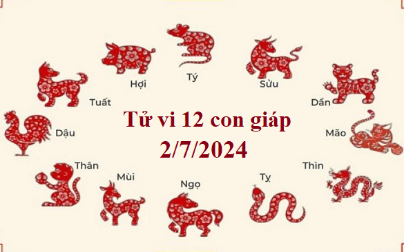 Tử vi 12 con giáp hôm nay 2/7/2024: Hợi dễ thở, Mùi tốt lành