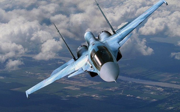 Khoảnh khắc Su-34 tấn công điểm tập trung lính Ukraine bằng bom 3 tấn- Ảnh 1.