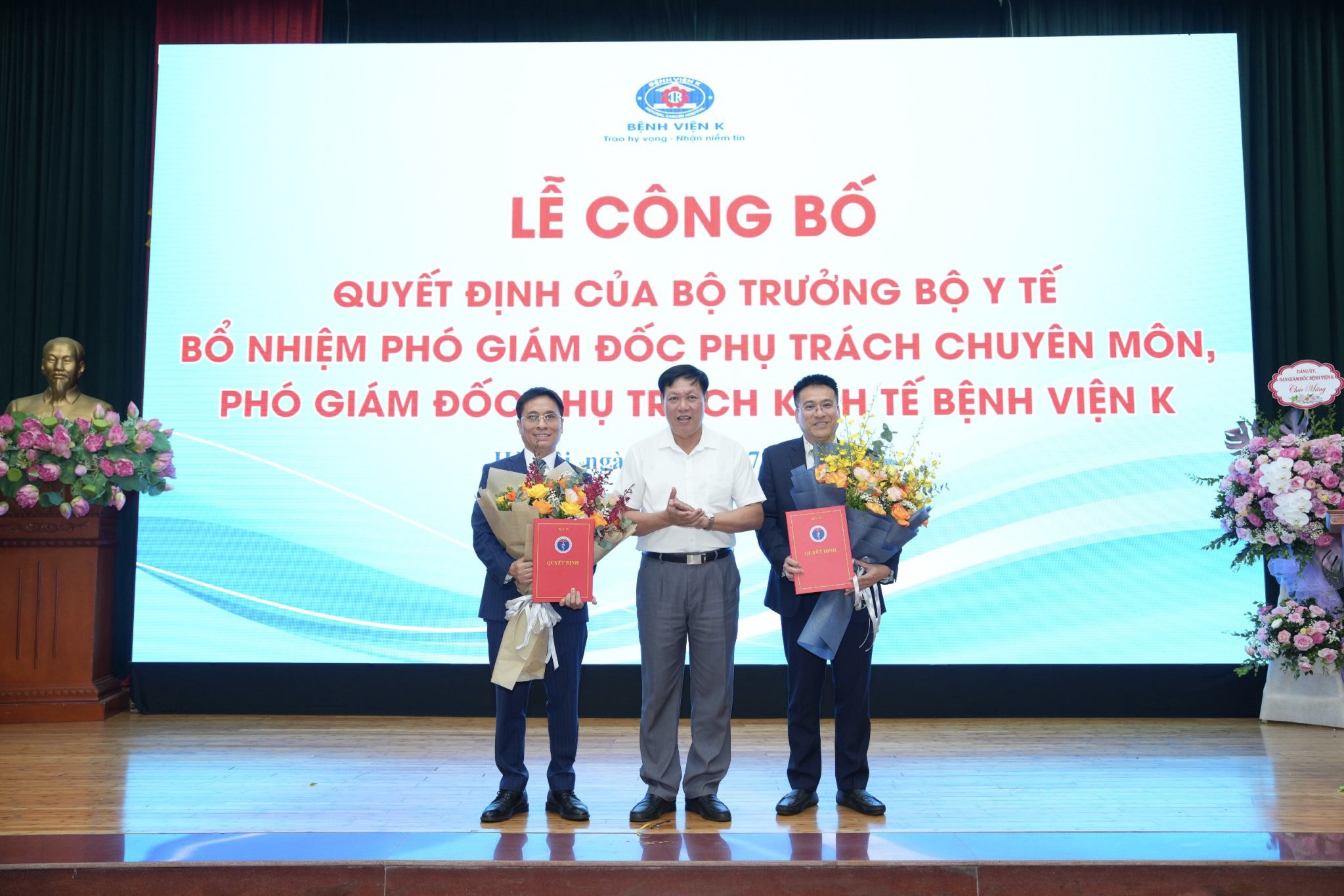 Bộ Y tế bổ nhiệm thêm 2 Phó Giám đốc Bệnh viện K- Ảnh 1.