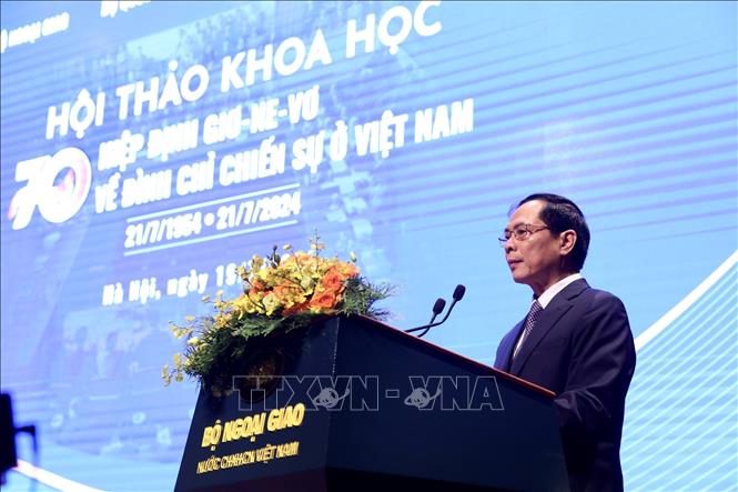 Hội thảo khoa học 70 năm Hiệp định Geneva về đình chỉ chiến sự ở Việt Nam- Ảnh 1.