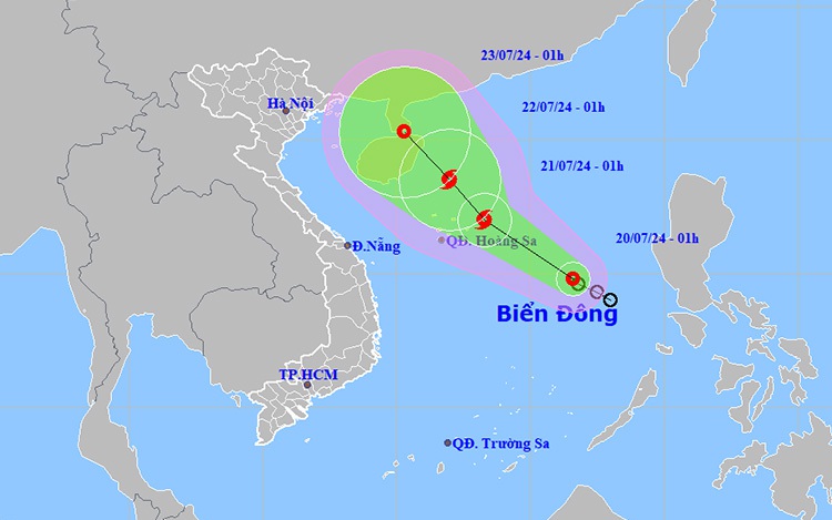 Áp thấp nhiệt đới trên Biển Đông có thể mạnh lên thành bão