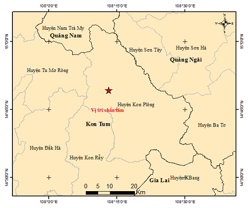 Động đất 3 độ richter ở Kon Tum gây rung lắc nhẹ- Ảnh 2.