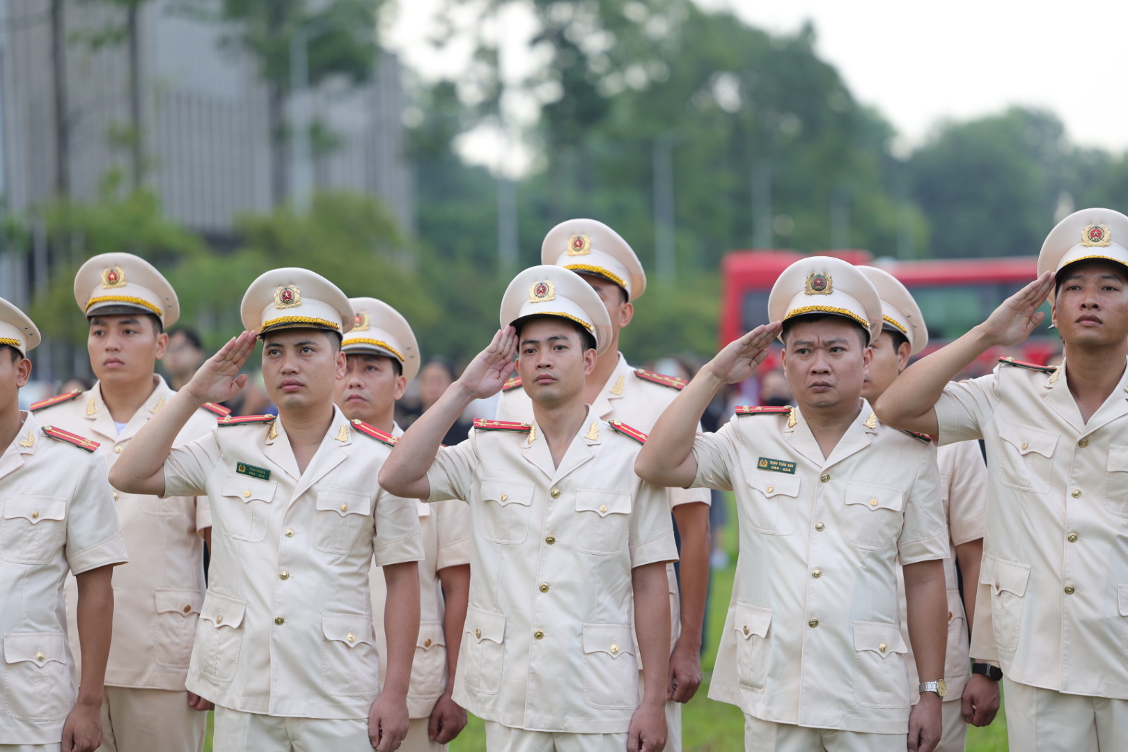 Trang nghiêm Lễ thượng cờ rủ Quốc tang Tổng Bí thư Nguyễn Phú Trọng- Ảnh 6.