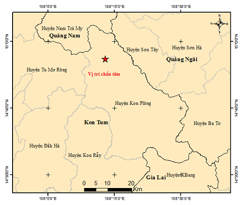 Kon Tum hứng thêm 8 trận động đất trong tối ngày 28/7- Ảnh 2.