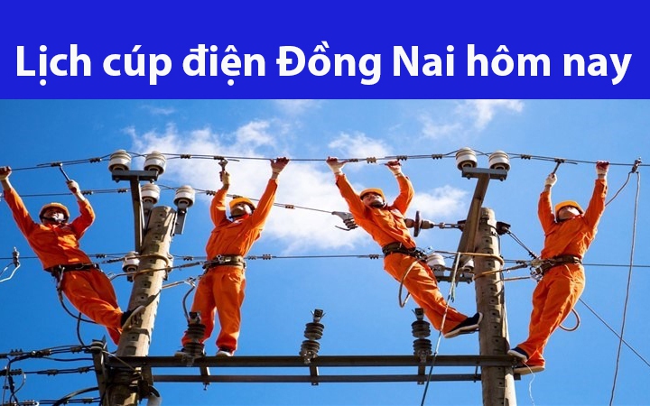 Lịch cúp điện Đồng Nai hôm nay Chủ Nhật ngày 7/7