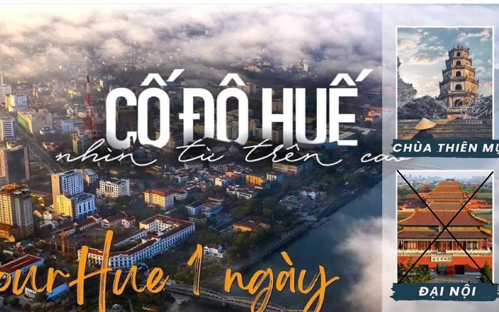 Thanh tra vào cuộc vụ quảng cáo tour du lịch Huế nhưng đăng hình Tử Cấm Thành