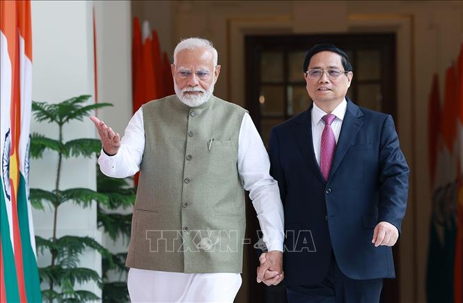 Thủ tướng Phạm Minh Chính gặp hẹp Thủ tướng Ấn Độ Narendra Modi- Ảnh 5.