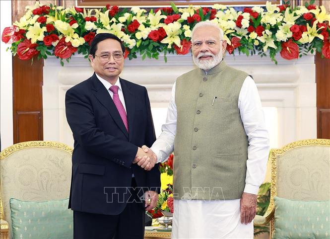 Thủ tướng Phạm Minh Chính gặp hẹp Thủ tướng Ấn Độ Narendra Modi- Ảnh 1.