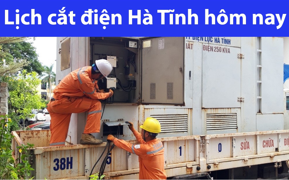 Lịch cắt điện hôm nay Thứ 4 ngày 21/8/2024 tại Hà Tĩnh