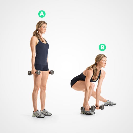 Dumbbell Side Lunge and Touch