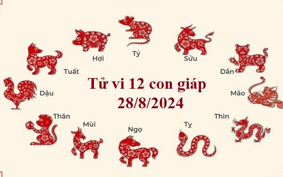 Tử vi 12 con giáp hôm nay 28/8/2024: Tuất bận rộn, Dậu công việc triển vọng