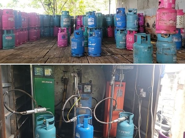 Bắt quả tang cơ sở san, chiết, nạp khí LPG trái phép từ bồn chứa khí vào bình gas- Ảnh 3.