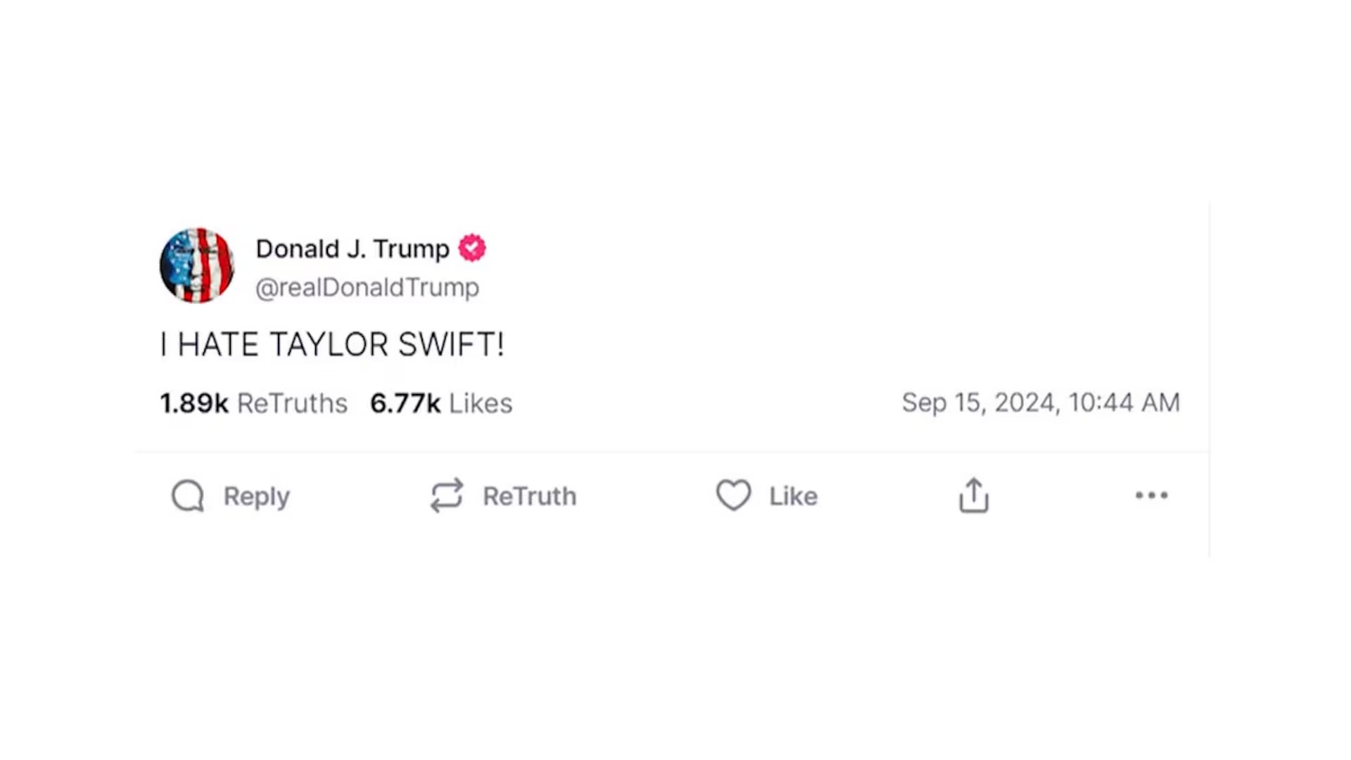 Vì sao cựu Tổng thống Donald Trump ghét Taylor Swift?