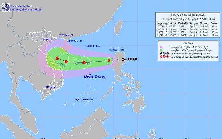 Thủ tướng yêu cầu chủ động ứng phó với áp thấp nhiệt đới có khả năng mạnh lên thành bão