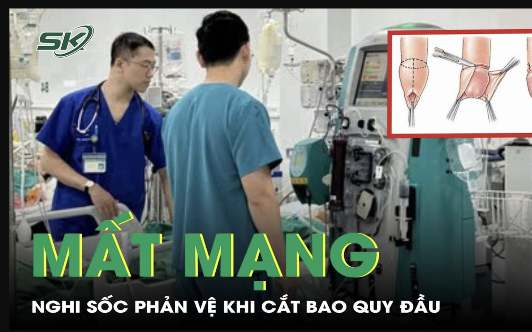 Thanh niên 18 tuổi tử vong khi cắt bao quy đầu nghi do sốc phản vệ