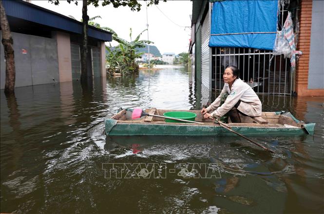 Nước vẫn ngập sâu, đời sống người dân nhiều nơi ở Mỹ Đức (Hà Nội) gặp khó khăn- Ảnh 5.