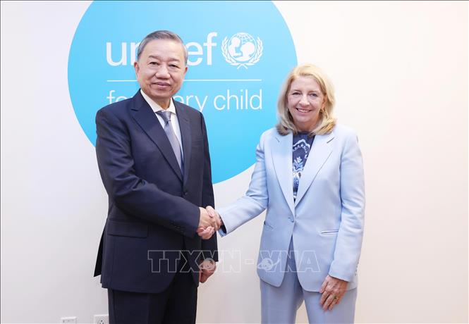 Tổng Bí thư, Chủ tịch nước Tô Lâm gặp Giám đốc điều hành UNICEF- Ảnh 1.