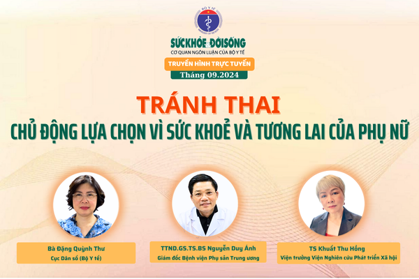 Truyền hình trực tuyến: Tránh thai – Chủ động lựa chọn vì sức khoẻ và tương lai của phụ nữ- Ảnh 1.