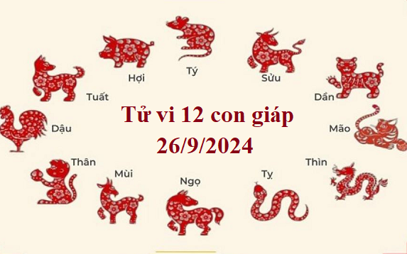 Tử vi 12 con giáp hôm nay 27/9/2024: Ngọ may mắn công việc, Dậu hiệu quả nhẹ nhàng