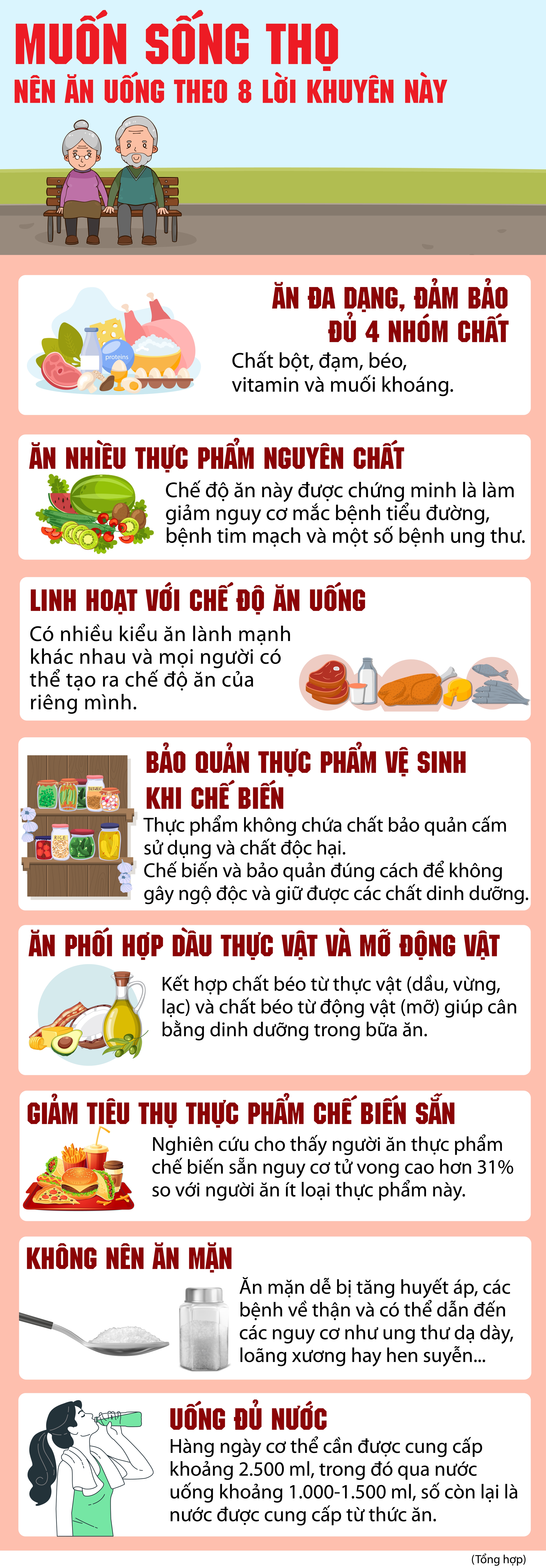 8 cách ăn uống để sống thọ hơn- Ảnh 1.