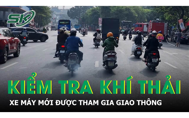 Xe máy phải kiểm tra khí thải mới được tham gia giao thông?