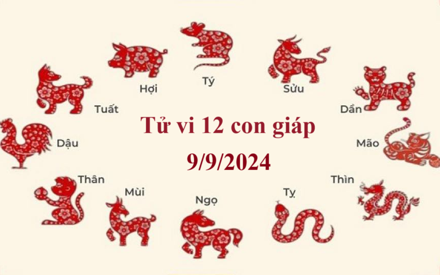 Tử vi 12 con giáp hôm nay 9/9/2024: Thân công việc trôi chảy, Tỵ vận trình giảm sút