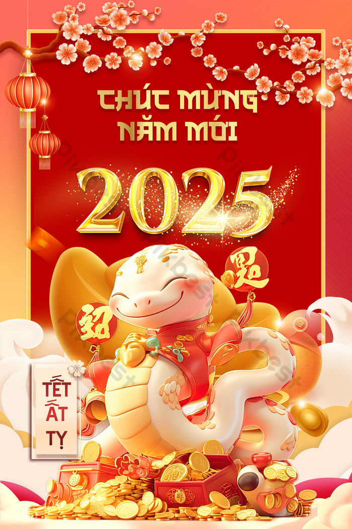 Mẫu thiệp chúc mừng năm mới 2025 thiệp chúc Tết Dương lịch 2025 đẹp