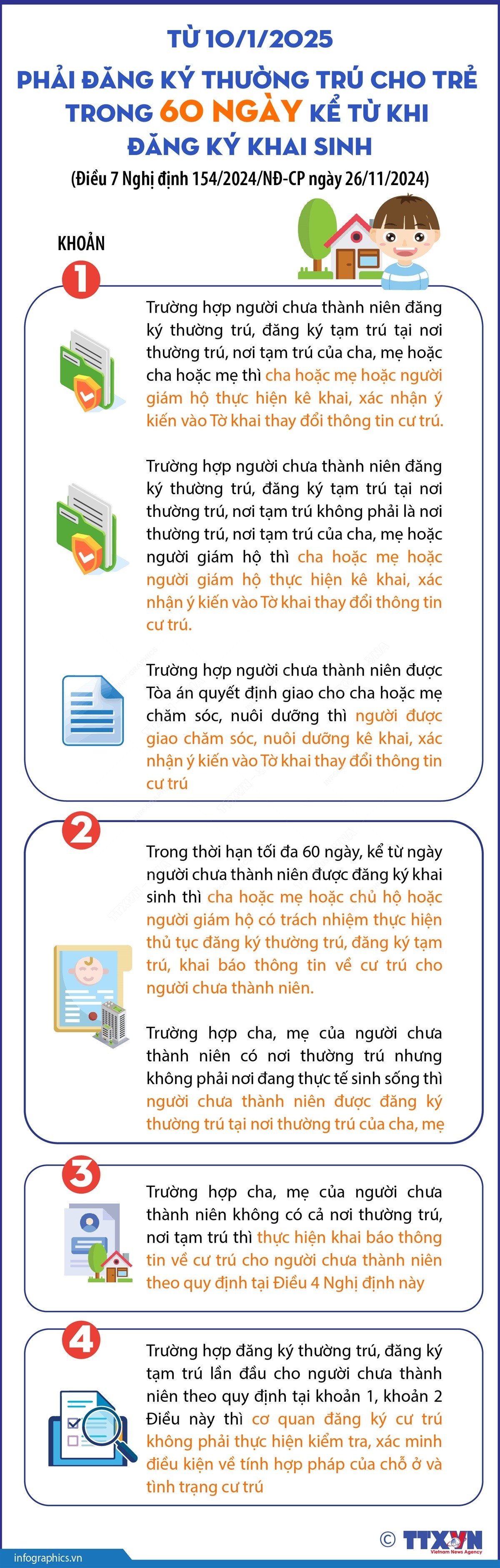 Phải đăng ký thường trú cho trẻ trong 60 ngày kể từ khi đăng ký khai sinh- Ảnh 1.