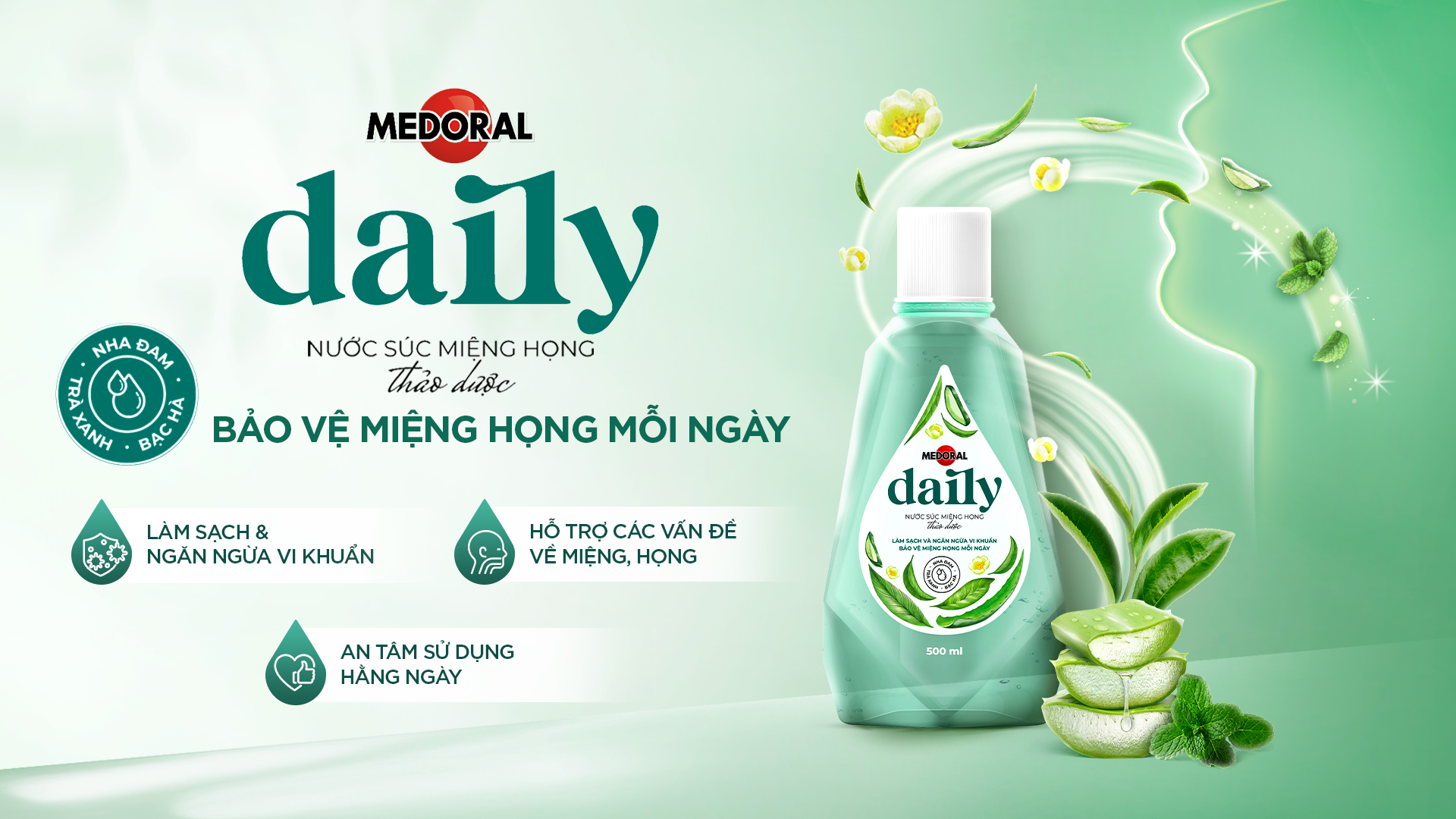 Nước súc miệng họng Medoral Daily: Giải pháp 2 trong 1 để bảo vệ sức khoẻ- Ảnh 1.