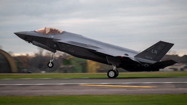 Tiêm kích F-35 Anh va chạm với chim- Ảnh 1.