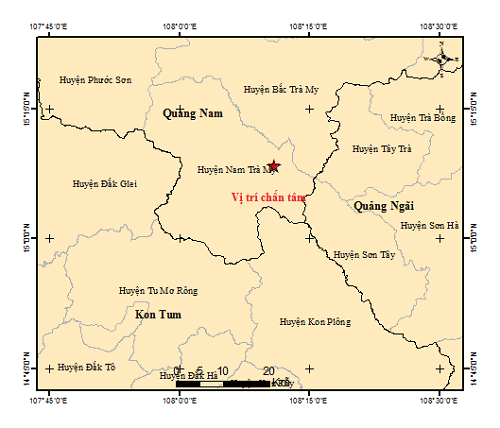 Động đất liên tiếp ở Quảng Nam và Kon Tum sáng nay- Ảnh 2.