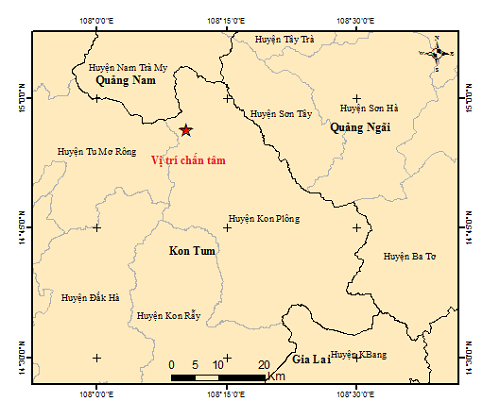 Hàng loạt trận động đất ở Kon Tum gây rung lắc diện rộng- Ảnh 2.